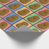 Pop-Art-Kartoffel Geschenkpapier (Ecke)