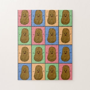 Pop-Art-Kartoffel Puzzle