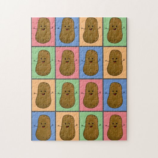 Pop-Art-Kartoffel Puzzle (Vertikal)