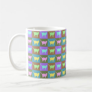 Pop-Art-Katzen Kaffeetasse