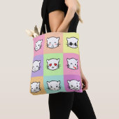 Pop Art Kawaii Cat Emoji Mix Tasche (Von Nahem)