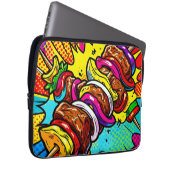 Pop-Art-Kebab-Explosion Laptopschutzhülle (Vorne Rechts)
