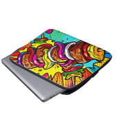 Pop-Art-Kebab-Explosion Laptopschutzhülle (Vorne Knopf)