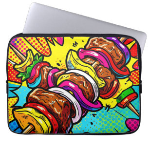 Pop-Art-Kebab-Explosion Laptopschutzhülle