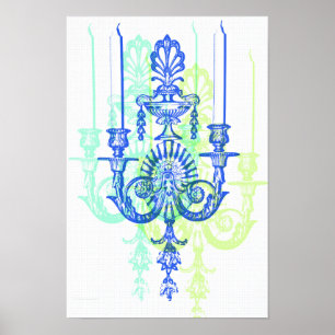 Pop-Art-Kerze Vintage-Style-Kunstposter Poster