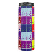 Pop Art Kinderpuppensortrait Thermosbecher (Rückseite)