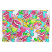 Pop Art Kissenbezug (Rückseite-Links)