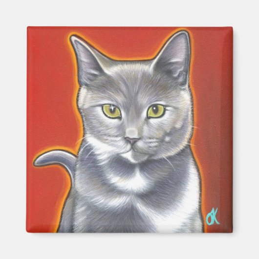 Pop Art Kitty Magnent Magnet (Vorne)