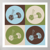 Pop Art Knittern Poster (Vorne)