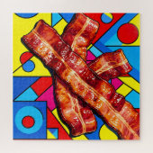 Pop Art Knuspriger Speck Puzzle (Horizontal)