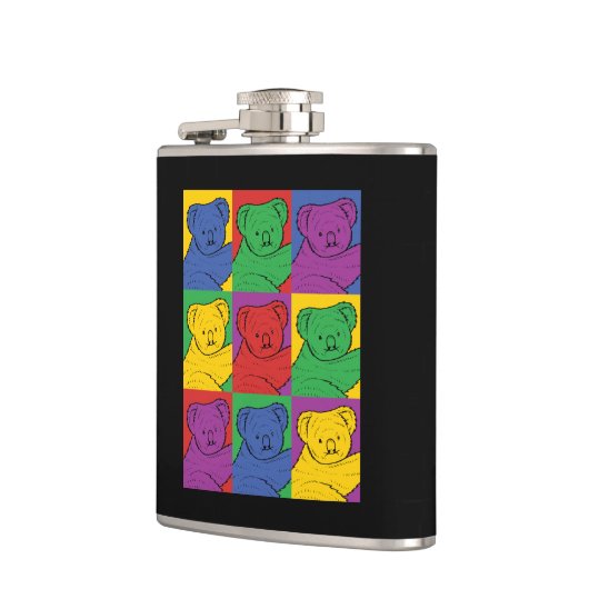 Pop Art Koala Flachmann (Links)