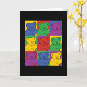 Pop Art Koala Karte (Gelbe Blume)