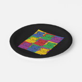 Pop Art Koala Pappteller (Schrägansicht)