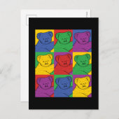 Pop Art Koala Postkarte (Vorne/Hinten)