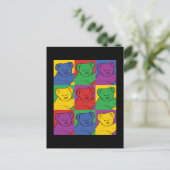 Pop Art Koala Postkarte (Stehend Vorderseite)