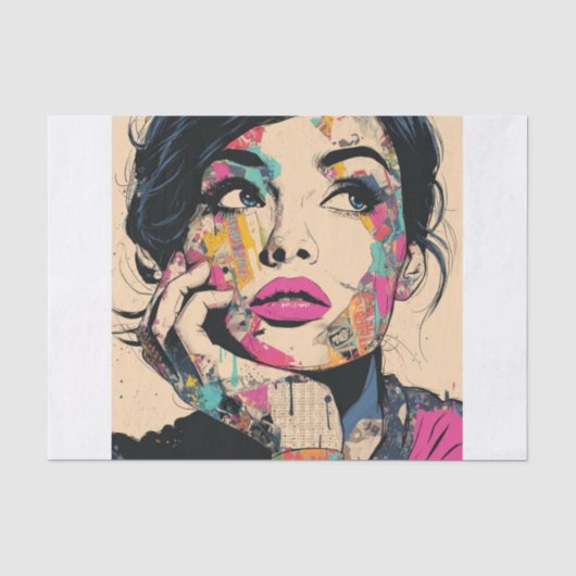 PoP Art Königin1.5 Seidenpapier (Vorderseite)
