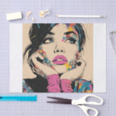 PoP Art Königin2 Seidenpapier (Handwerk)