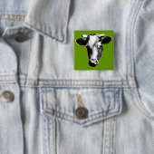 Pop Art Kuh Button (Beispiel)