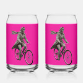 Pop-Art-Küstenfahrer-Retro-Rosa-Glaswarenset Dosenglas (Vorderseite)