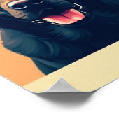 Pop Art Labrador Retriever - Klassisches Warhol Gr Poster (Ecke)