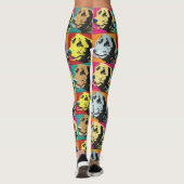 Pop Art Labrador Retriever Leggings (Rückseite)