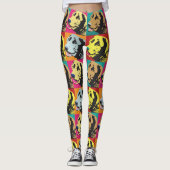 Pop Art Labrador Retriever Leggings (Vorderseite)