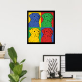 Pop Art Labrador Retriever Poster (Heimbüro)