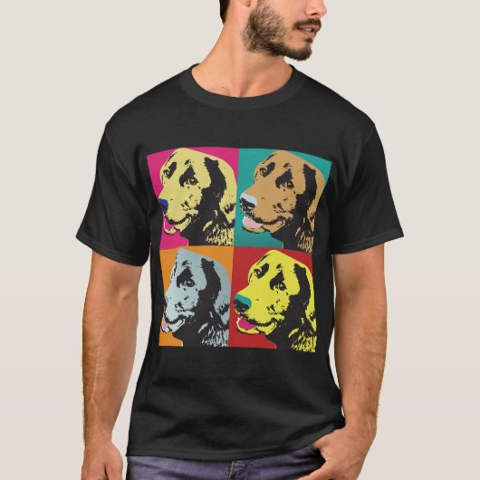 Pop Art Labrador Retriever T-Shirt (Vorderseite)