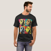 Pop Art Labrador Retriever T-Shirt (Vorne ganz)
