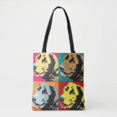 Pop Art Labrador Retriever Tasche (Vorderseite)