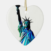 Pop Art Lady Liberty Keramikornament (Rechts)