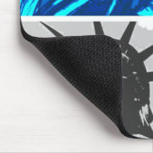 Pop Art Lady Liberty New York City Mousepad (Ecke)
