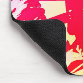 Pop Art Lady Liberty New York City Red Yellow Mousepad (Ecke)