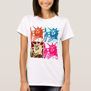 Pop Art Lady Liberty New York City T-Shirt