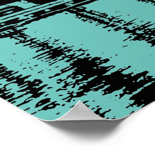 Pop Art Lady Liberty Poster (Ecke)