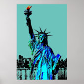 Pop Art Lady Liberty Poster (Vorne)