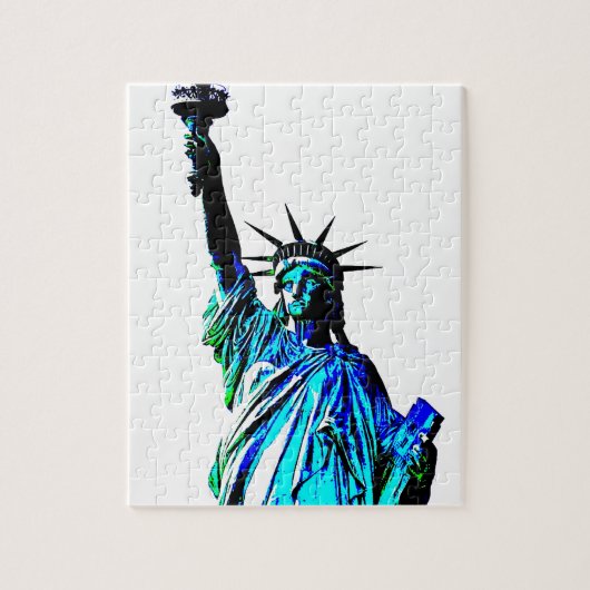 Pop Art Lady Liberty Puzzle (Vertikal)