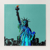 Pop Art Lady Liberty Puzzle (Vertikal)