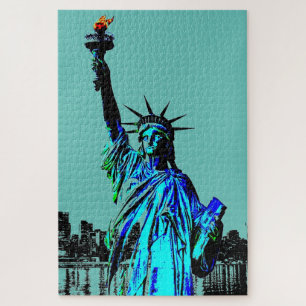 Pop Art Lady Liberty Puzzle