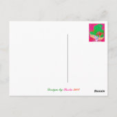 Pop Art Lady Postkarte (Rückseite)