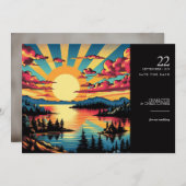 Pop Art Lake Festival Save The Date (Vorne/Hinten)