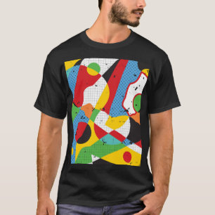 Pop-Art, lebendiger Minimalismus. T-Shirt