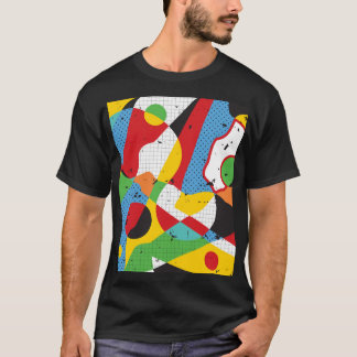 Pop-Art, lebendiger Minimalismus. T-Shirt