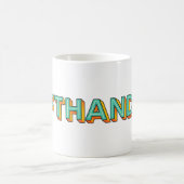 Pop Art Lefthanded typography Coffee Tasse (Mittel)