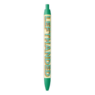 Pop Art Lefthed Black Ink Pen Kugelschreiber