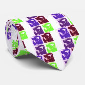 Pop Art Lemurs Krawatte (Gerollt)