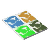 Pop Art Lemurs Notizblock (angewinkelt)