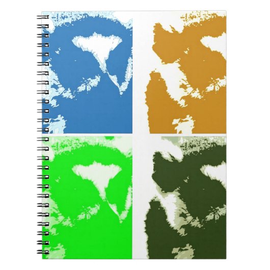 Pop Art Lemurs Notizblock (Vorderseite)