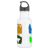 Pop Art Lemurs Trinkflasche (Rückseite)