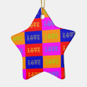 Pop Art Liebe Keramikornament (Links)